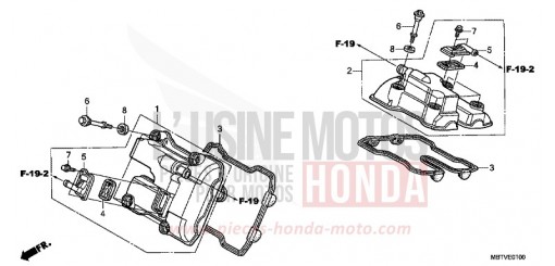 COUVERCLE DE CULASSE XL1000VAB de 2011